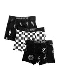 Boxer Brief 3-Pack - Smiley, Checkered, Lightening Bolt