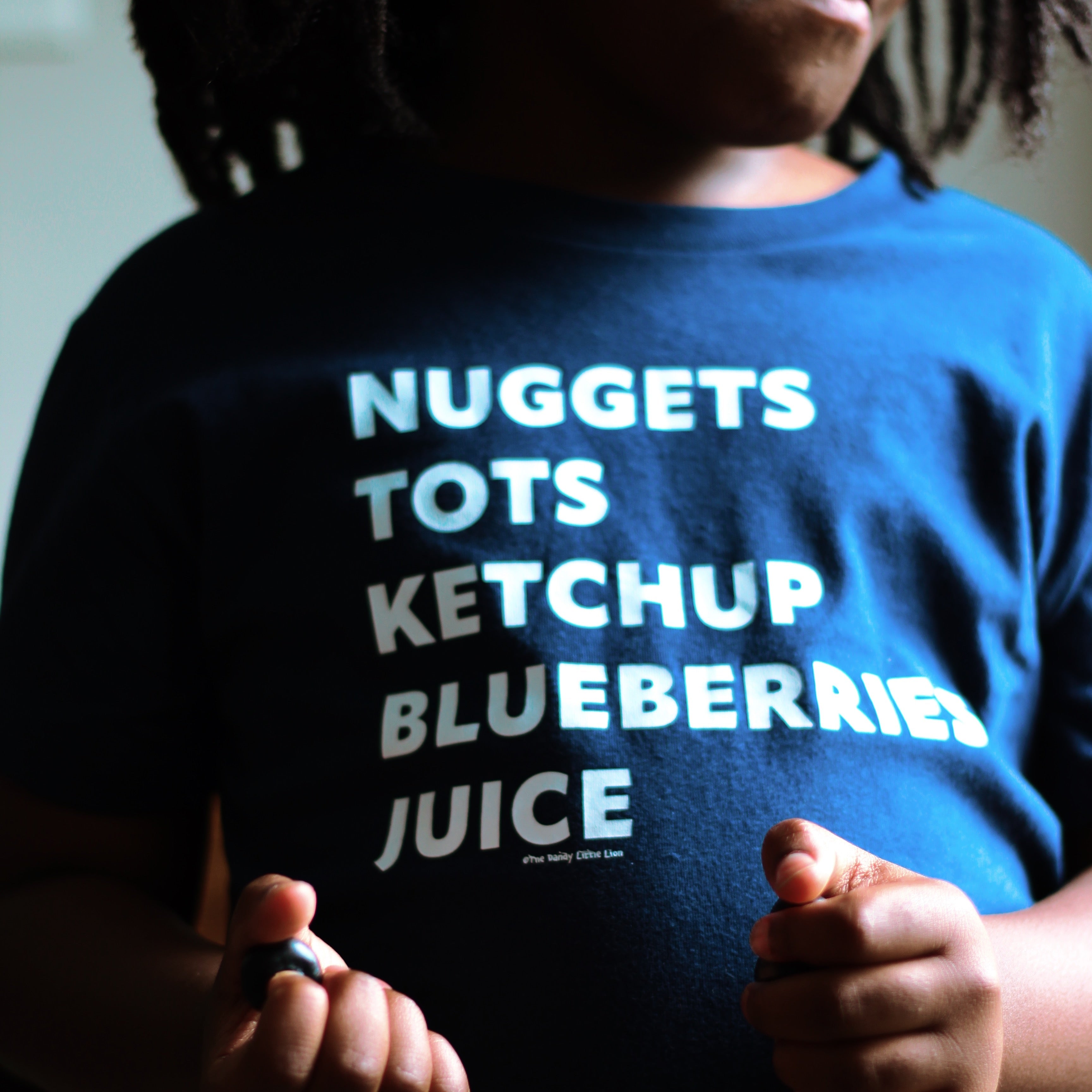 Kids Menu T-Shirt Navy Blue