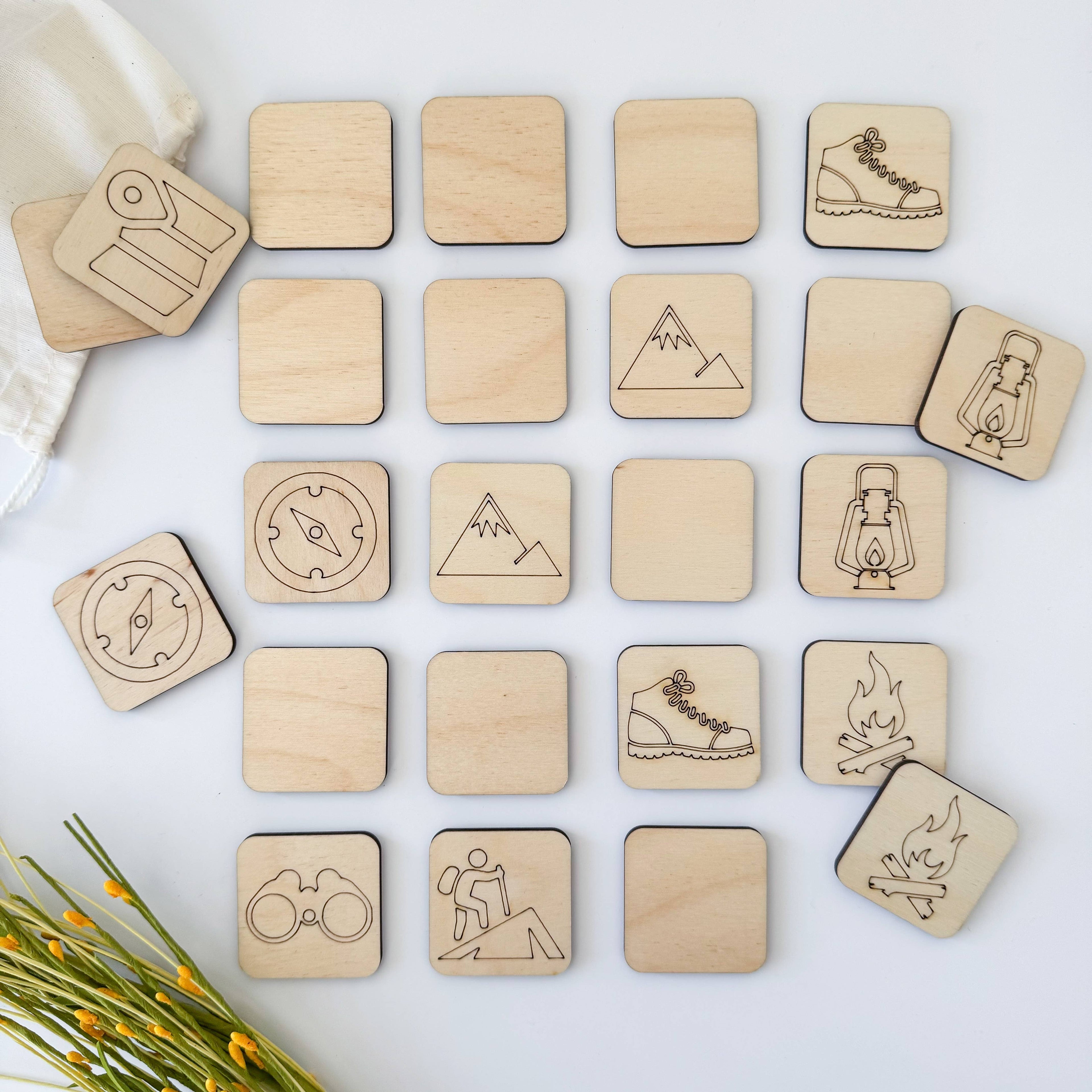 Adventure Memory Matching Game - Outdoors Memory Game, Stocking Stuffer