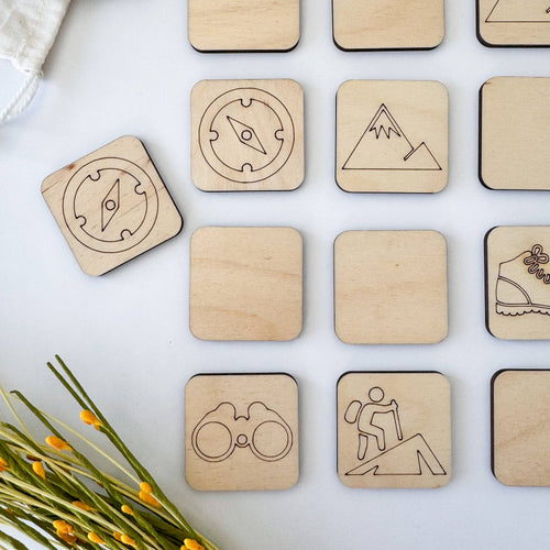 Adventure Memory Matching Game - Outdoors Memory Game, Stocking Stuffer