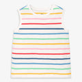 Kids easy tank in rainbow stripe