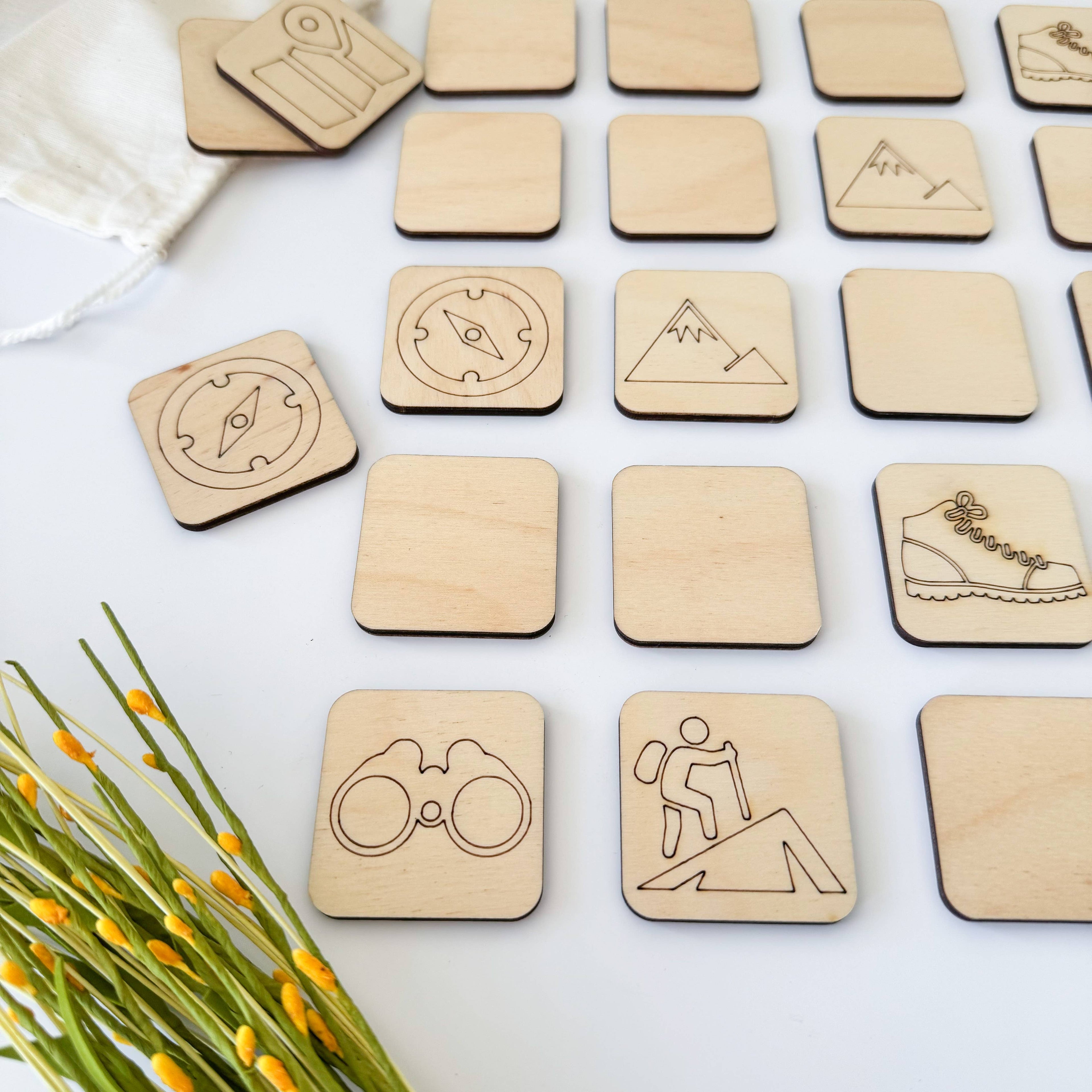 Adventure Memory Matching Game - Outdoors Memory Game, Stocking Stuffer